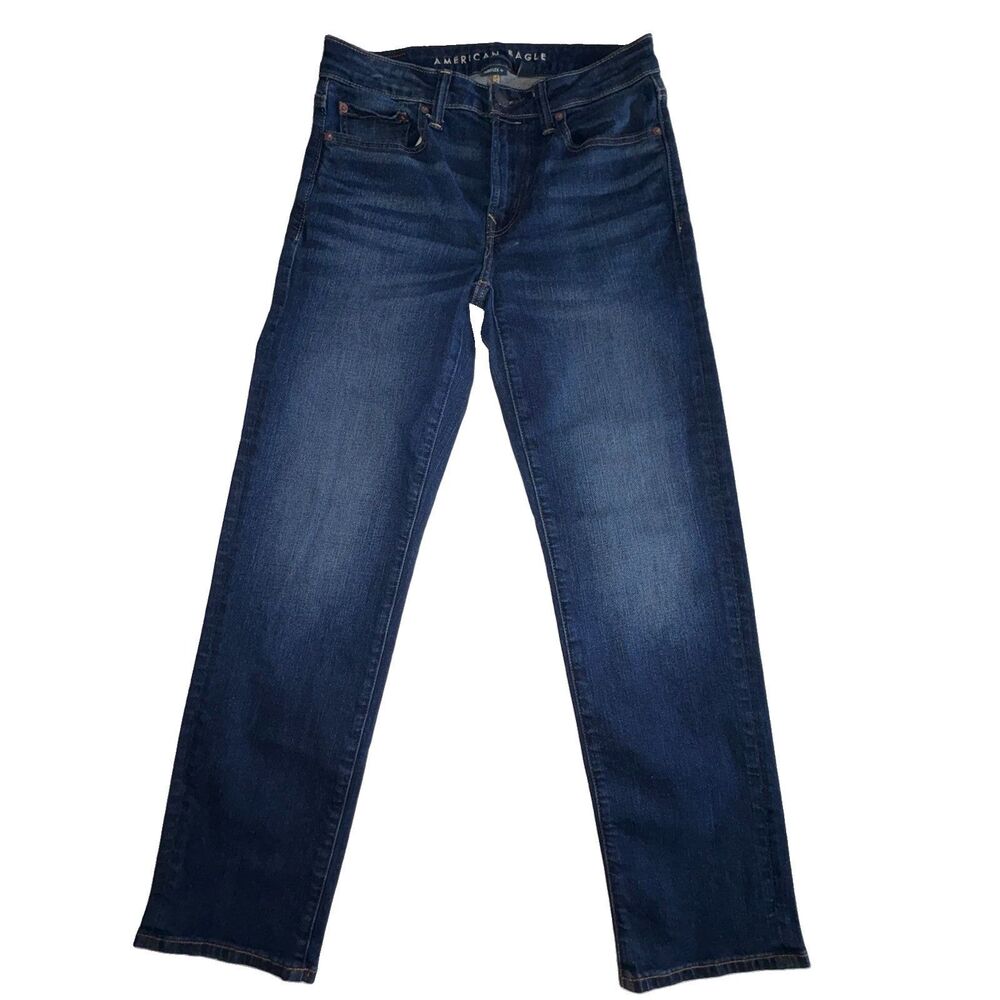 American Eagle Airflex+ Original Straight Jeans Men's Size 28 x 30 Medium Wash